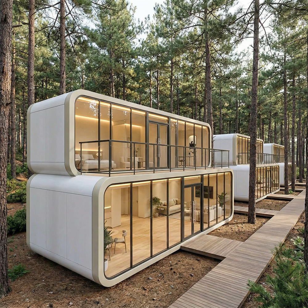 Direkte stablebar lydtett og ventilert Apple Capsule Pod
